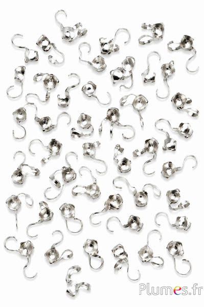 Ganci per orecchini - 7 mm - argentato